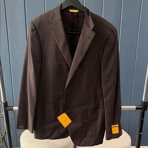 Hickey Freeman Dark Brown Blazer